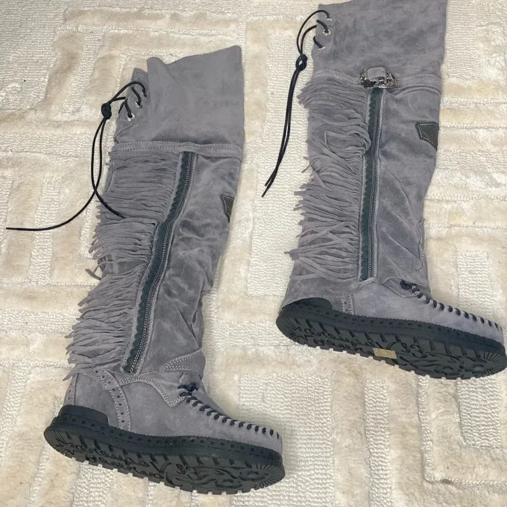 New Free People El Vaquero Drifter Tall Mocc Boots